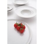 Assiettes à pizza en porcelaine blanche 310 mm - lot de 6 - saturnia Assiettes à pizza en porcelaine blanche 310 mm - lot de 6 - saturnia