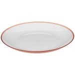 Assiette plate 25cm collection pastel rouge