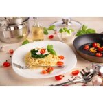 Assiette plate carre peu profonde quadro blanche 28 cm