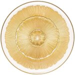 Assiette plate celeste dor� d28xh2cm atmosphera cr�ateur d'int�rieur