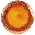 Assiette plate gaufr�e amber, � 28 cm