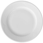 Assiette plate porcelaine blanche classique � 240 mm - lot de 12 - hendi