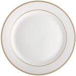 Assiette plate ronde en porcelaine ambition blanche 27 cm