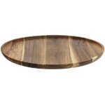 Secret de gourmet - assiette de pr�sentation 'acacia' 38cm marron