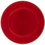 Assiette de prsentation billes rouge - atmosphera crateur d'intrieur
