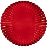 Assiette de prsentation coquille d. 33cm rouge - feeric lights & christmas
