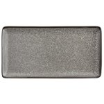 Assiette rectangulaire mineral effet granit - lot de 6 - olympia