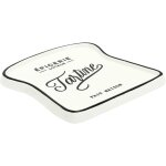 Assiette toast  tartine  en cramique blanche - chicago