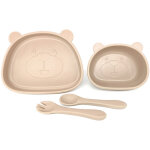 Assiette � ventouse en silicone pour enfants, bol � ventouse pour b�b� et cuill�res pour b�b�s tout - ...