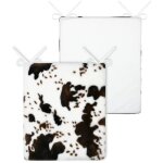 Assise de chaise 38 x 38 cm imprim� vache brun