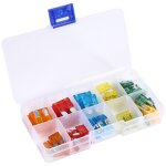 Assortiment de 50 pi�ces 5a 10a 15a 20a 30a fusible de lame de voiture avec clip auto standard mini fusible ...
