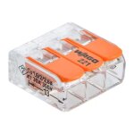Connecteur wago 221 sans vis 3 bornes