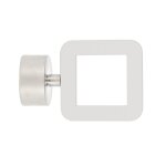 Embout de barre � rideaux carr� ajour� blanc �35 inventiv