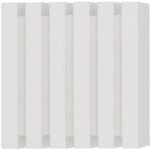 Embout de barre � rideau cube �28 blanc - inventiv