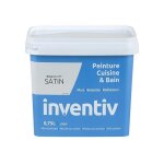 Peinture cuisine & bain satin beige lin 7 - inventiv 0, 75l Peinture cuisine & bain satin beige lin 7 - inventiv 0, 75l