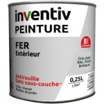 Peinture fer brillante gris ciel 0, 25l - inventiv
