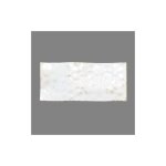 Plateau service rectangulaire blanc et or lgant