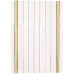 Atelier du coton - lot de 2 torchons ray� jaune 50 x 70 cm ? coton ? absorbant et d�coratif