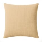 Atelier du coton - taie d'oreiller en gaze de coton lave 65 x 65 cm douce ecru