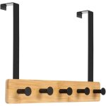 At�re de porte � suspendre 5 crochets pour chambre porte manteau pour rangement, vestes, peignoirs, sacs ...