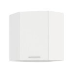 Sans marque - atlas meuble haut d'angle - décor blanc - l58 x l58 cm Sans marque - atlas meuble haut d'angle - décor blanc - l58 x l58 cm