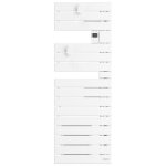 Atlantic - sche - serviettes connect nefertiti troit mt gauche 500w blanc brillant - 850632