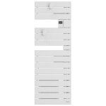 Atlantic - s�che - serviettes connect� nefertiti �troit m�t gauche 500w blanc carat - 850634