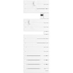 Atlantic - sche - serviettes connect nefertiti troit avec soufflerie mt gauche 1600w blanc brillant ...