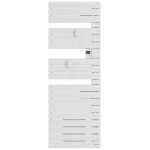 Atlantic - sche - serviettes connect nefertiti mt  gauche 500w blanc carat - 850013