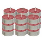 Lot de 18 bougies chauffe - plat 'hugo' 3, 7cm rouge Lot de 18 bougies chauffe - plat 'hugo' 3, 7cm rouge