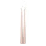 Lot de 2 bougies bton 'hugo' 30cm rose