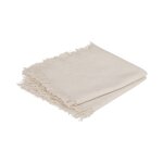 Lot de 2 serviettes de table 'maha' 40x40cm blanc