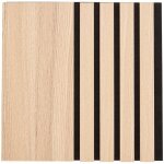 Lot de 3 panneaux dcoratifs colva beige fond noir 30x30cm atmosphera crateur d'intrieur