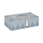 Bo�te � couture 'wild romance' 30cm bleu clair
