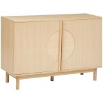 Atmosphera - buffet 2 portes arden en placage frne 119x40cm crateur d'intrieur