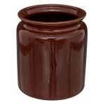 Cache - pot en cramique 'bota' 18cm marron