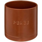 Cache - pot en pot en cramique d14cm marron caramel atmosphera crateur d'intrieur