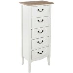 Atmosphera - chiffonnier chrysa blanc 5 tiroirs créateur d'intérieur Atmosphera - chiffonnier chrysa blanc 5 tiroirs créateur d'intérieur