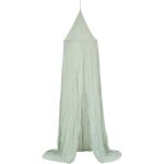 Ciel de lit lili en gaze de coton h 250cm vert atmosphera crateur d'intrieur