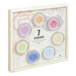 Coffret 7 bougies parfumes 'chakra' 26cm multicolore