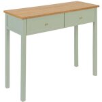 Atmosphera - console 2 tiroirs en bois mohea