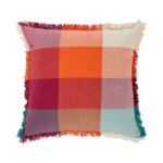 Coussin dco  franges 'yucatan' 45x45cm multicolore