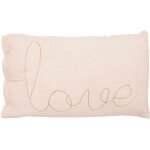 Coussin rectangulaire lili en gaze de coton 50x30cm rose atmosphera crateur d'intrieur