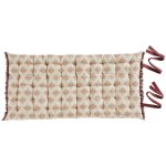Atmosphera - coussin de sol ikat jacquard lin 60x120cm crateur d'intrieur