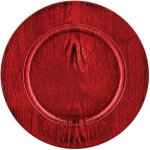 Lot de 12 dessous d'assiette effet bois