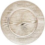 Lot de 12 dessous d'assiette effet bois