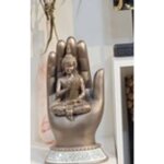 Statuette bouddha andy r�sine dor� h18cm atmosphera cr�ateur d'int�rieur