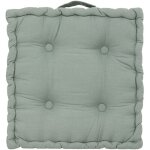 Atmosphera - coussin anjali en coton 40x40cm vert cladon crateur d'intrieur
