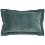 Atmosphera - coussin flanelle cuddly bleu 30x50cm cr�ateur d'int�rieur