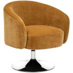 Fauteuil edith en mtal & pin h73cm jaune ocre atmosphera crateur d'intrieur